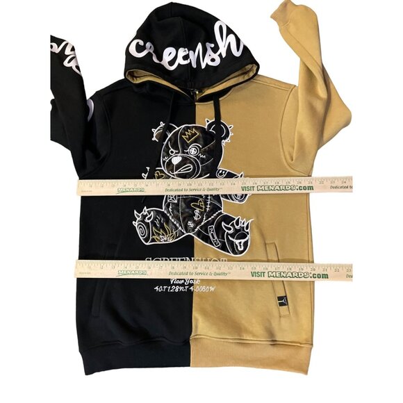 Screenshot Hoodie Mens S Used Pullover New York COLOR BLOCK BEAR FLEECE - Picture 8 of 11